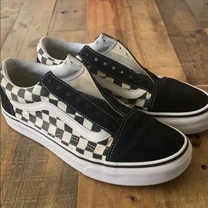 Vans Checkered Old Skool Black & White W Size 9